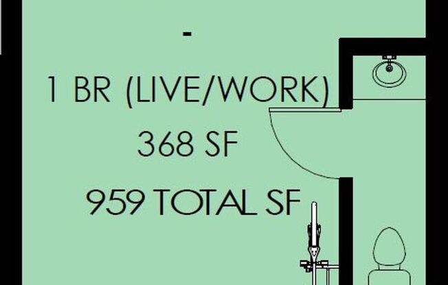 1 bed, 1.5 baths, 959 sqft, $3,150, Unit 4th #423