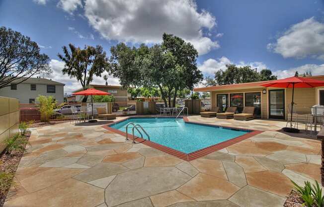 Mini Swimming Pool And Relaxing Area at 720 North Apartments, Sunnyvale, CA, 94085