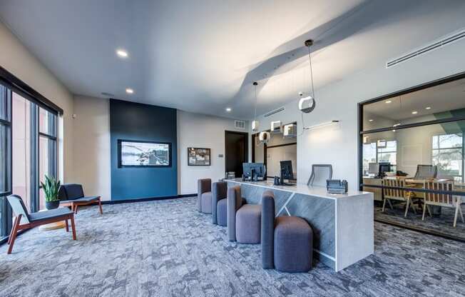 Inviting Reception Area at Windsor South Congress, Texas, 78745
