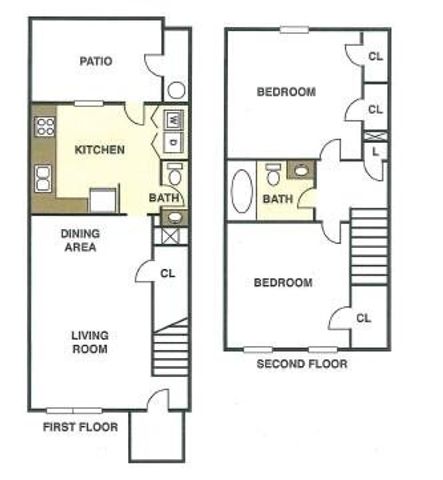 2 beds, 1.5 baths, 990 sqft, $1,082