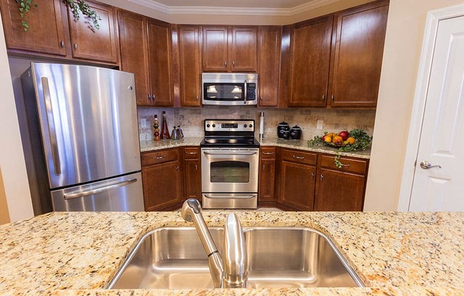 Kitchen at The Village Lofts, Greensboro, North Carolina