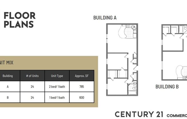 2 beds, 1 bath, 785 sqft, $1,100, Unit A-12