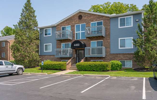 our apartments feature a spacious parking lot in front of our building