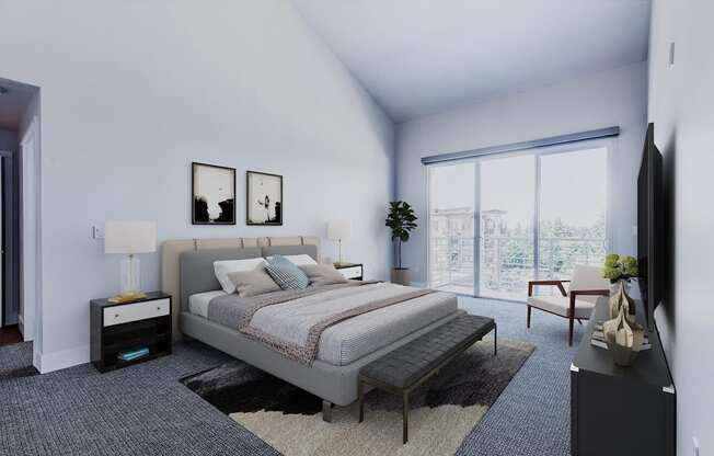 The Mercer Apartments Penthouse Master Bedroom