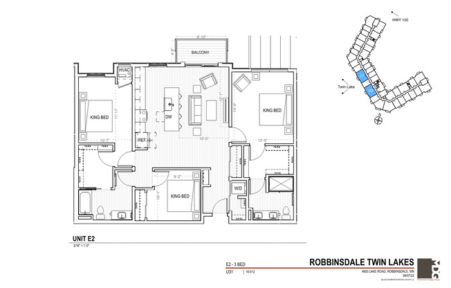 2 beds, 2 baths, 1,343 sqft, $3,295, Unit 223