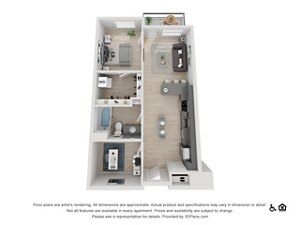 1 bed, 1 bath, 754 sqft, $2,195