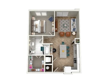 1 bed, 1 bath, 792 sqft, $2,020