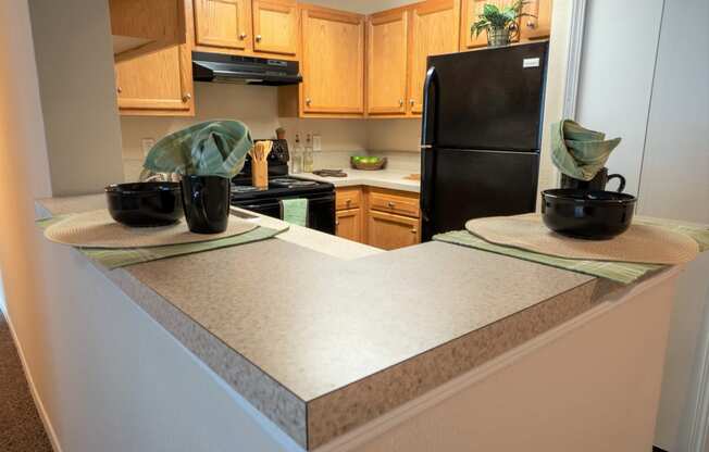 Kitchen area at Northlake Apartments, Jacksonville FL