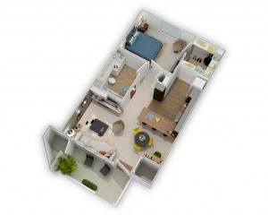 1 bed, 1 bath, 714 sqft, $3,202