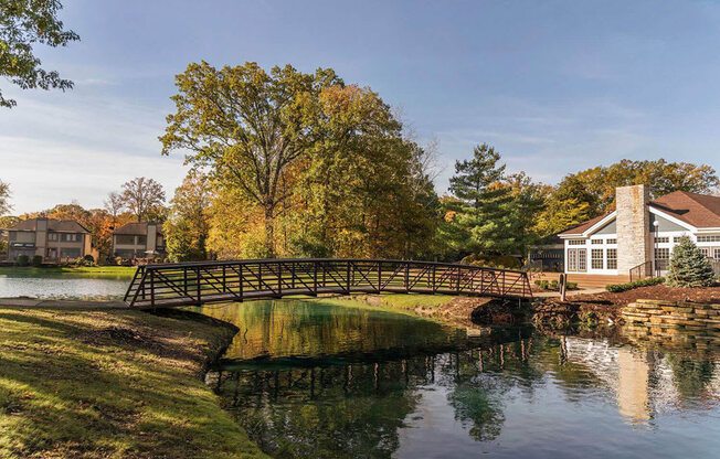 Tranquil Pond and Garden Style Living at Fairlane Woods Apartments, Dearborn