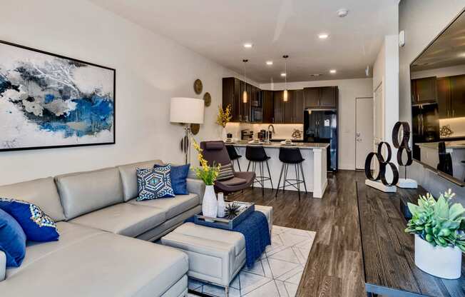 Open Living Spaces at West Line Flats Apartments in Lakewood, CO