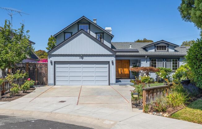 Elegant 3-Bedroom Home in Palo Alto’s Midtown Neighborhood – Peaceful Cul-de-Sac Location with Pond
