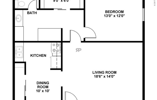 1 bed, 1 bath, 840 sqft, $1,140