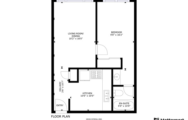 1 bed, 1 bath, 600 sqft, $1,165, Unit B10