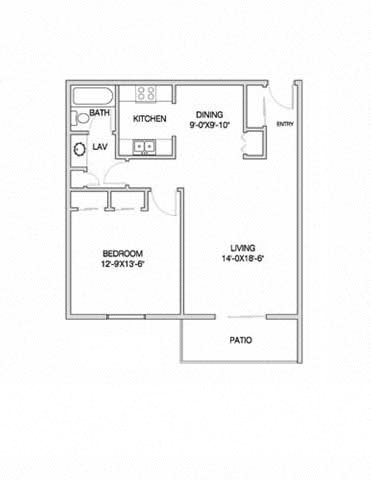 1 bed, 1 bath, $1,215