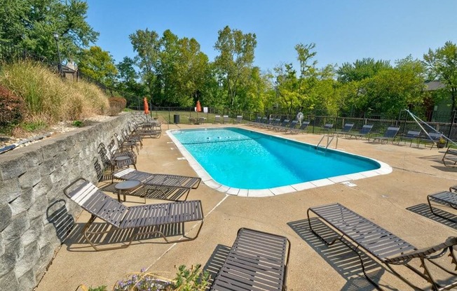 apartment complex with pool