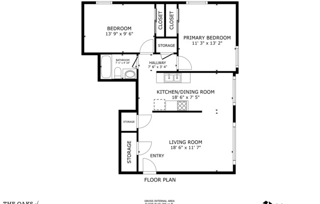 2 beds, 1 bath, 900 sqft, $1,299, Unit 171-01R