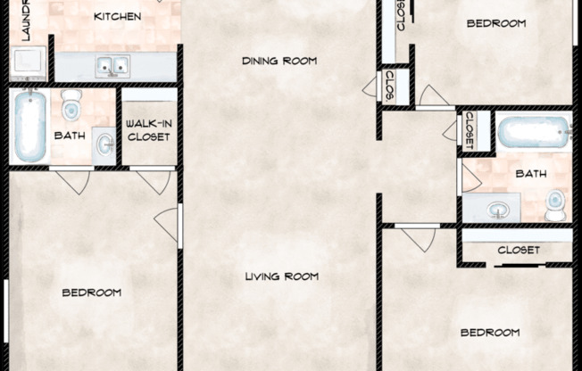 3 beds, 2 baths, 1,150 sqft, $1,503