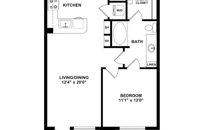 1 bed, 1 bath, 771 sqft, $1,452