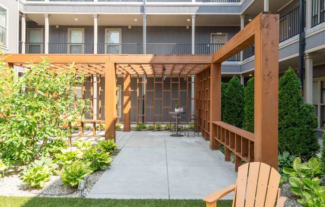 Courtyard with Pergola