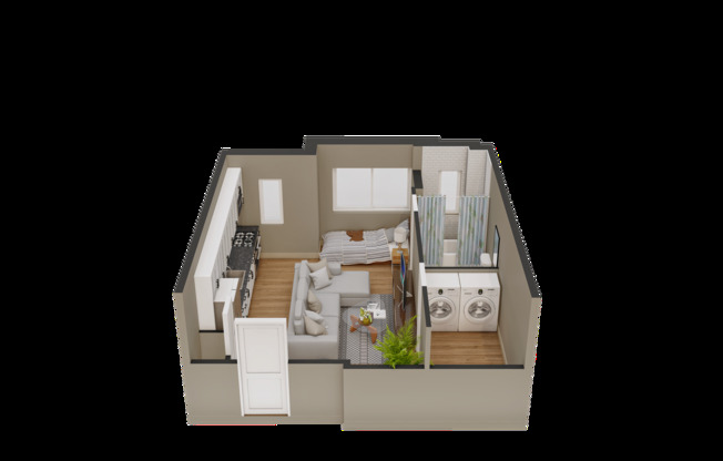 Studio, 1 bath, $2,500, Unit 43
