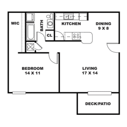 1 bed, 1 bath, 855 sqft, $915