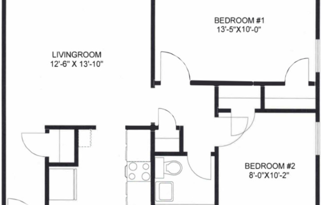 2 beds, 1 bath, 590 sqft, $1,095, Unit 81B