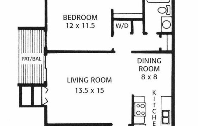 1 bed, 1 bath, 668 sqft, $1,410