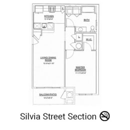 1 bed, 1 bath, 858 sqft, $2,155