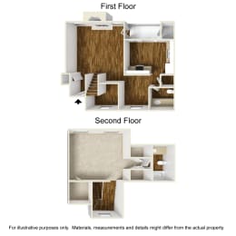 1 bed, 1.5 baths, 1,008 sqft, $1,264