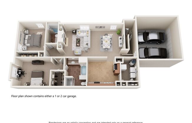 2 beds, 2 baths, 1,550 sqft, $2,290, Unit 6561
