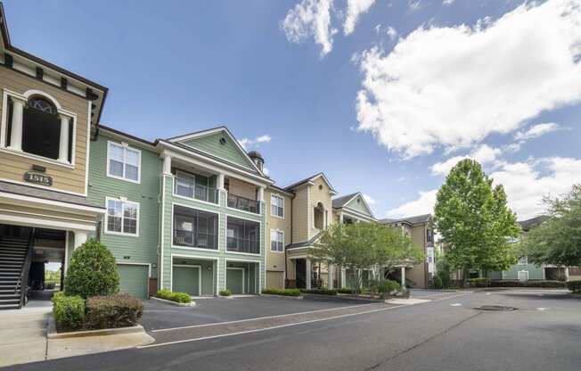 the residences at city center apartments exterior street view