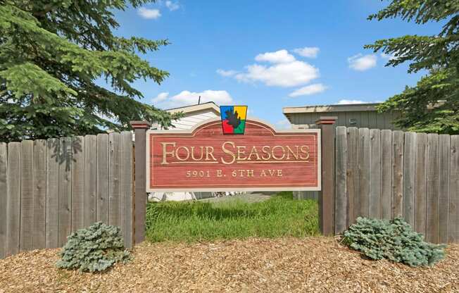 Four Seasons Sign