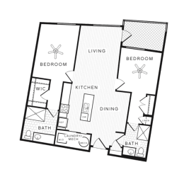 2 beds, 2 baths, 1,150 sqft, $2,155