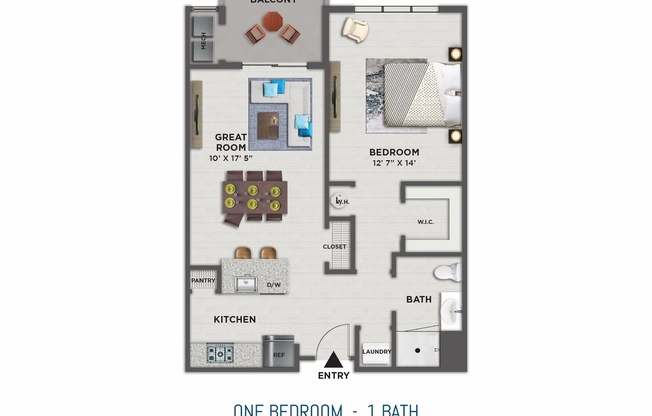 1 bed, 1 bath, 711 sqft, $2,143, Unit 6319