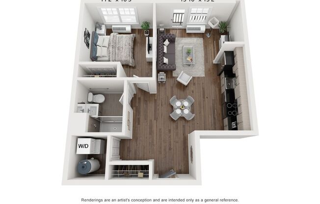 1 bed, 1 bath, 660 sqft, $2,295, Unit 412
