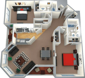 2 beds, 2 baths, 945 sqft, $5,275