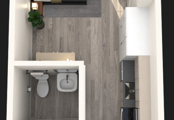 Studio, 1 bath, 311 sqft, $1,617, Unit 103