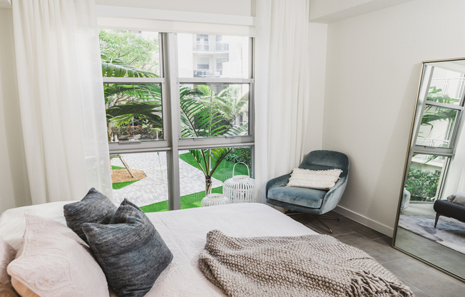 Tranquil bedrooms with courtyard views