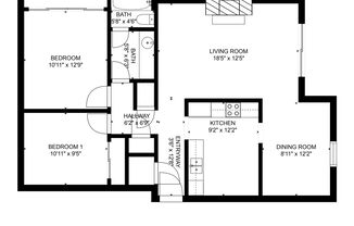 2 beds, 1 bath, 1,000 sqft, $1,125, Unit 115