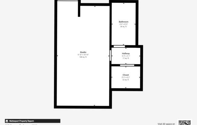 Studio, 1 bath, 368 sqft, $1,375