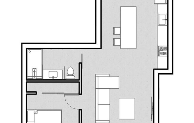 1 bed, 1 bath, 718 sqft, $3,695, Unit 510