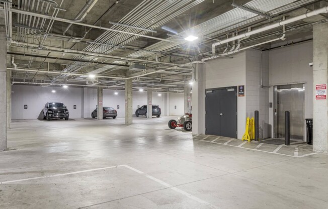 Elevate your lifestyle at Flats on Archer with our spacious, secure parking garage. Enjoy peace of mind knowing your vehicle is safe, all while being conveniently located near shopping and dining. Schedule your visit today!