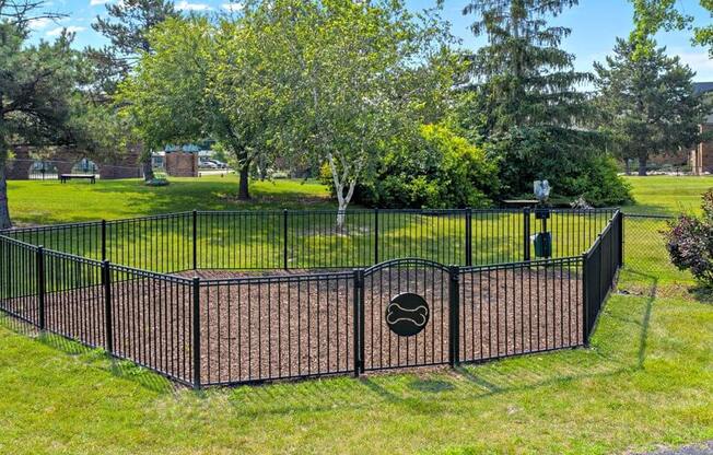 fenced in dog park at Fox Hill Glens apts