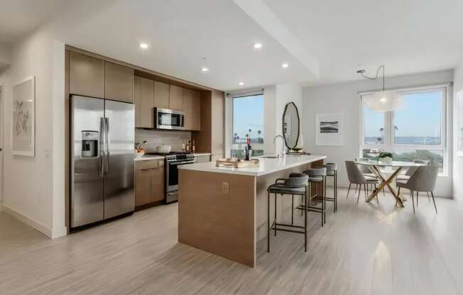 Large Kitchen Spaces with Dining Nook