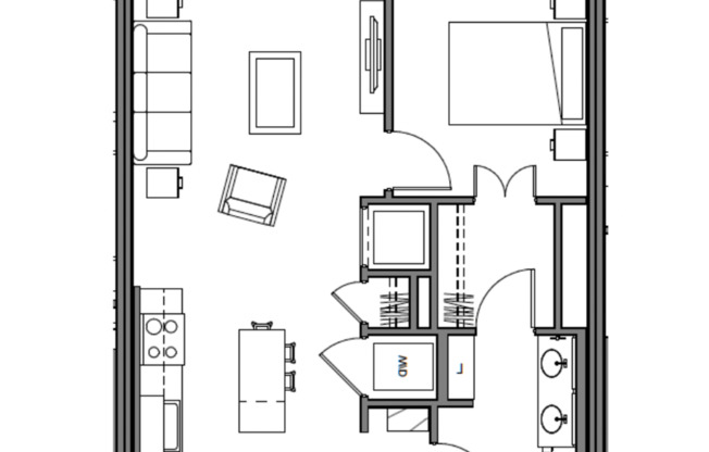 1 bed, 1 bath, 674 sqft, $1,675, Unit 230