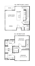 2 beds, 2.5 baths, 1,233 sqft, $2,045
