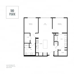 2 beds, 2 baths, 1,052 sqft, $2,137