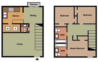 3 beds, 2 baths, 1,380 sqft, $1,699, Unit L1