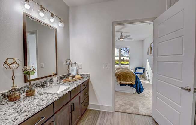 Bathroom with Granite Countertops